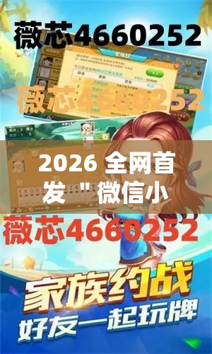 2026 全网首发 ＂微信小程序家乡大贰开挂器	”详细辅助教程分享