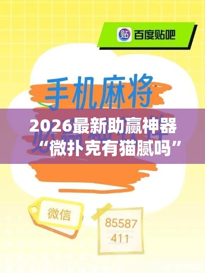 2026最新助赢神器“微扑克有猫腻吗”(太坑了果然有挂)