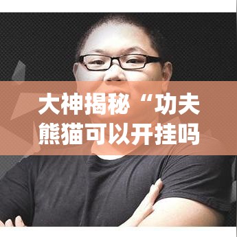 大神揭秘“功夫熊猫可以开挂吗”(确实是有挂)知乎