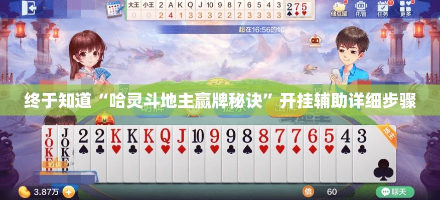 终于知道“哈灵斗地主赢牌秘诀”开挂辅助详细步骤