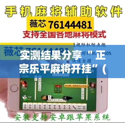 实测结果分享 ＂正宗乐平麻将开挂”(详细透视教程)-知乎