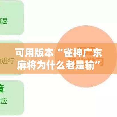 可用版本“雀神广东麻将为什么老是输”(确实有挂)