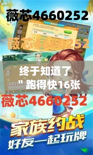 终于知道了 ＂跑得快16张开挂神器(作弊)”开挂辅助脚本+详细开挂安装教程