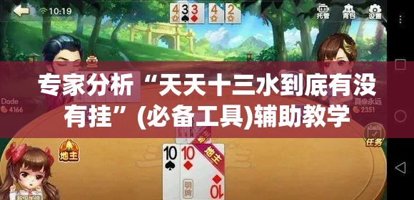 专家分析“天天十三水到底有没有挂	”(必备工具)辅助教学