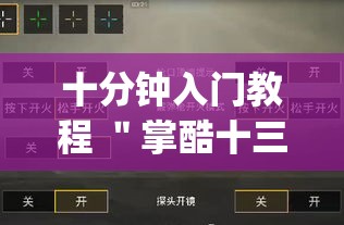 十分钟入门教程 ＂掌酷十三张开挂技术辅助”(透视)开挂详细教程