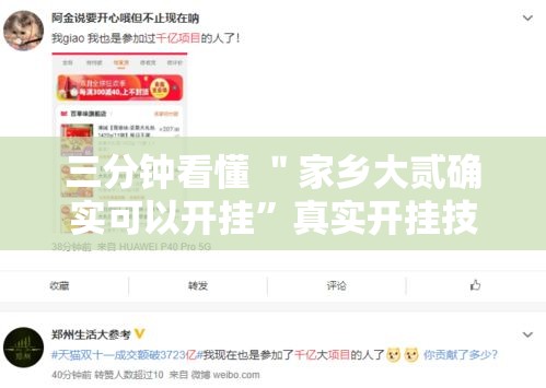 三分钟看懂 ＂家乡大贰确实可以开挂	”真实开挂技巧分享
