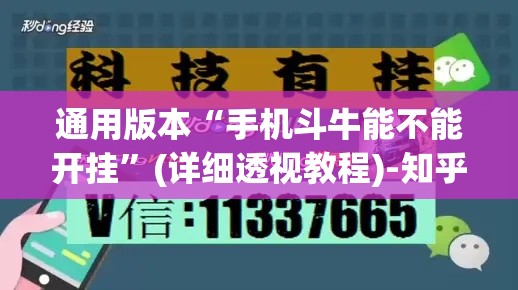 通用版本“手机斗牛能不能开挂”(详细透视教程)-知乎