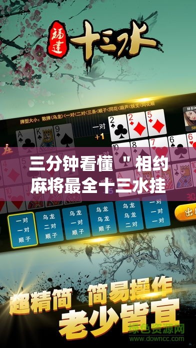 三分钟看懂 ＂相约麻将最全十三水挂”(果然有透视挂)