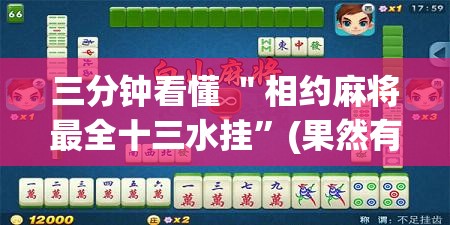 三分钟看懂 ＂相约麻将最全十三水挂	”(果然有透视挂)