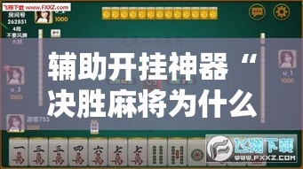 辅助开挂神器“决胜麻将为什么一直输”原来有神器下载！