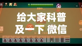 给大家科普及一下 微信小程序微乐麻将有规律吗”实测确实有挂