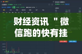 财经资讯 ＂微信跑的快有挂吗(透视)”开挂(透视)辅助教程