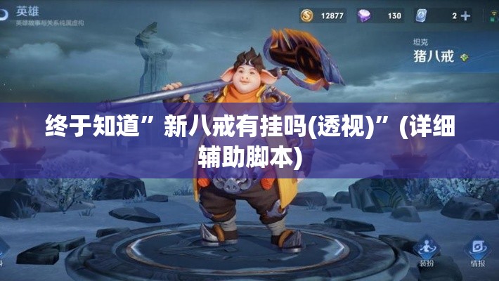 终于知道”新八戒有挂吗(透视)	”(详细辅助脚本)