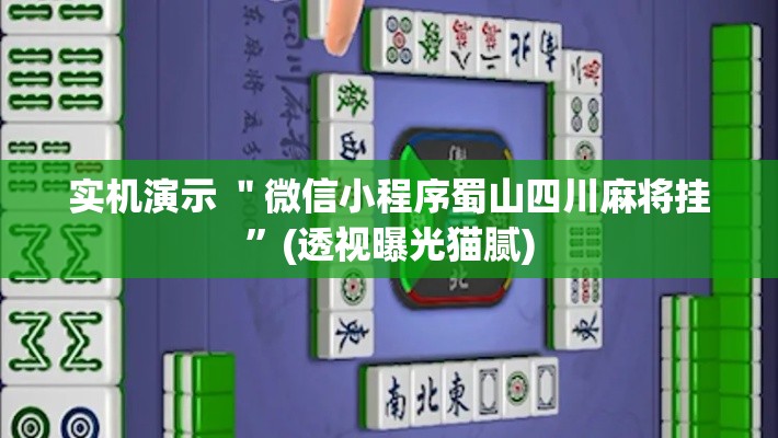 实机演示 ＂微信小程序蜀山四川麻将挂”(透视曝光猫腻)