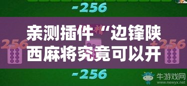 亲测插件“边锋陕西麻将究竟可以开挂吗”开挂安装教程