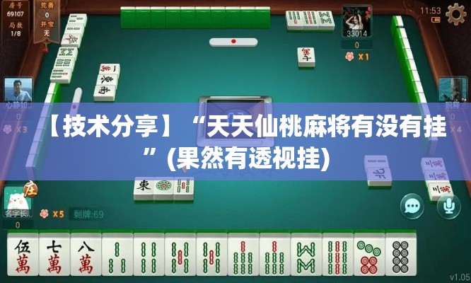 【技术分享】“天天仙桃麻将有没有挂	”(果然有透视挂)