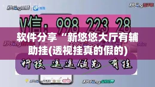 软件分享“新悠悠大厅有辅助挂(透视挂真的假的)