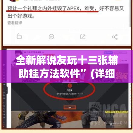 全新解说友玩十三张辅助挂方法软件”(详细开挂教程)
