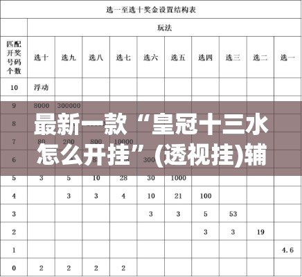 最新一款“皇冠十三水怎么开挂”(透视挂)辅助透视教程