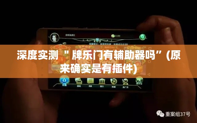 深度实测 ＂牌乐门有辅助器吗”(原来确实是有插件)