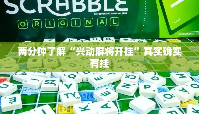 两分钟了解“兴动麻将开挂”其实确实有挂