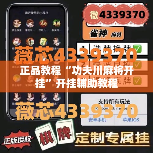 正品教程“功夫川麻将开挂”开挂辅助教程