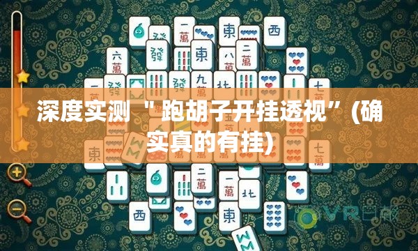 深度实测 ＂跑胡子开挂透视	”(确实真的有挂)