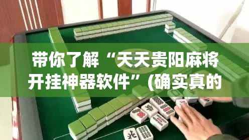 带你了解“天天贵阳麻将开挂神器软件”(确实真的有挂)