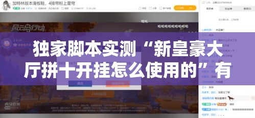 独家脚本实测“新皇豪大厅拼十开挂怎么使用的”有挂详细开挂教程