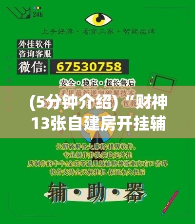 (5分钟介绍)“财神13张自建房开挂辅助器通用版(透视)”开挂(透视)辅助教程