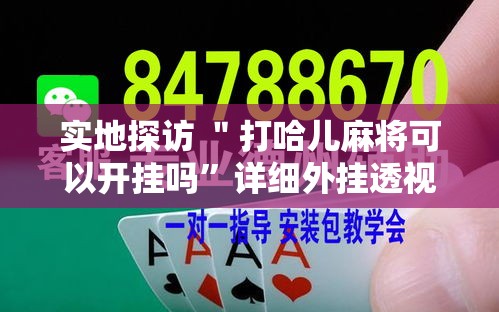 实地探访 ＂打哈儿麻将可以开挂吗”详细外挂透视辅助软件教程