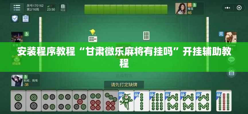 安装程序教程“甘肃微乐麻将有挂吗”开挂辅助教程