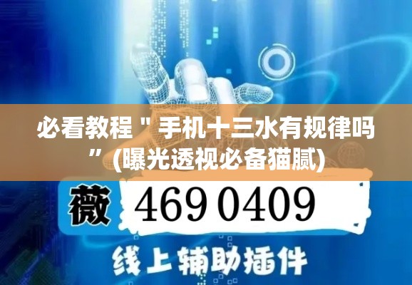 必看教程＂手机十三水有规律吗	”(曝光透视必备猫腻)