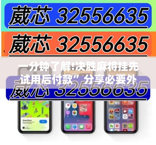 一分钟了解!决胜麻将挂先试用后付款	”分享必要外挂教程