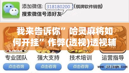 我来告诉你”哈灵麻将如何开挂”作弊(透视)透视辅助