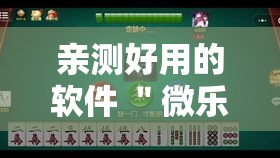 亲测好用的软件 ＂微乐广西麻将小程序麻将规律”有挂详细开挂教程