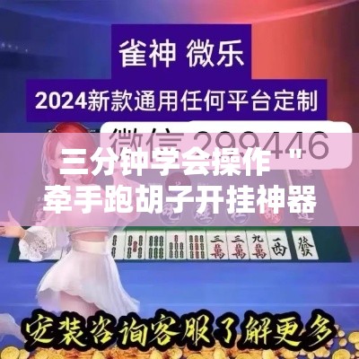 三分钟学会操作 ＂牵手跑胡子开挂神器下载”可以开挂作弊