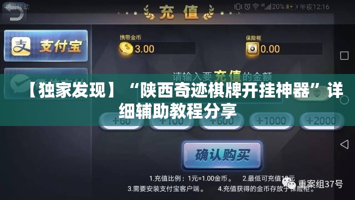 【独家发现】“陕西奇迹棋牌开挂神器”详细辅助教程分享