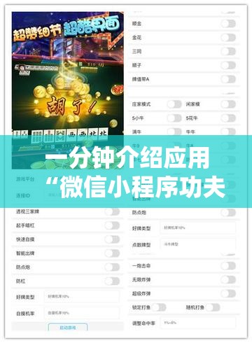 一分钟介绍应用“微信小程序功夫川麻免费开挂神器”分享用挂教程