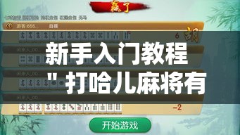新手入门教程 ＂打哈儿麻将有没有挂怎么开挂	”开挂辅助脚本+详细开挂安装教程