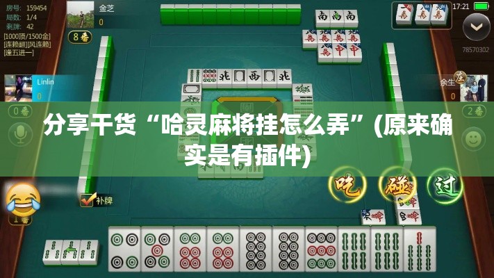 分享干货“哈灵麻将挂怎么弄”(原来确实是有插件)