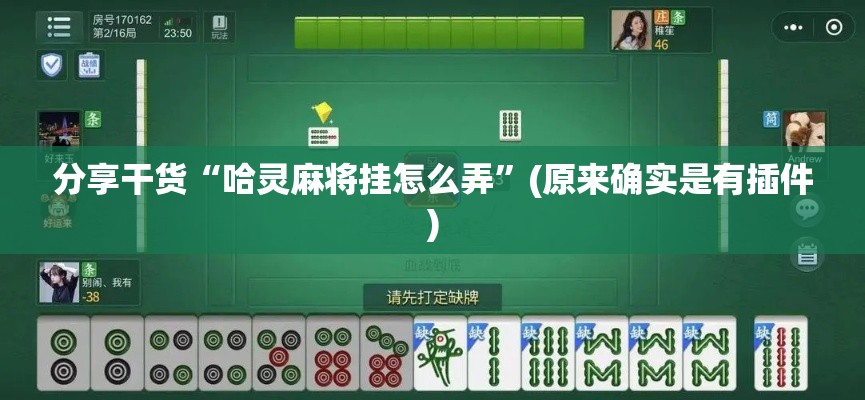 分享干货“哈灵麻将挂怎么弄”(原来确实是有插件)