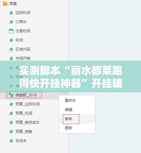 实测脚本“丽水都莱跑得快开挂神器”开挂辅助教程
