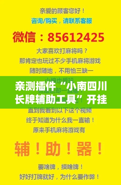 亲测插件“小南四川长牌辅助工具”开挂(透视)辅助教程