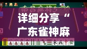 详细分享“广东雀神麻将怎么玩才赢	”(透视)开挂详细教程