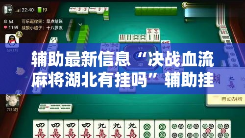 辅助最新信息“决战血流麻将湖北有挂吗”辅助挂下载