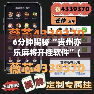 6分钟揭秘“贵州亦乐麻将开挂软件”(透视挂)详细用法教程