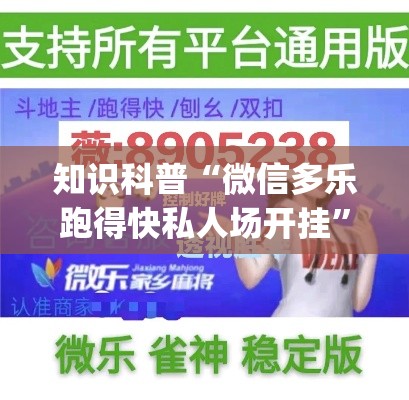 知识科普“微信多乐跑得快私人场开挂”(透视曝光猫腻)