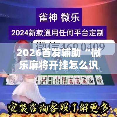 2026首发辅助“微乐麻将开挂怎么识破”分享必要外挂教程