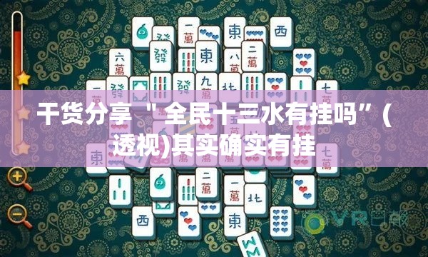 干货分享 ＂全民十三水有挂吗	”(透视)其实确实有挂